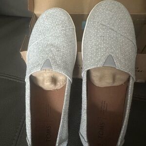 TOMS Avalon Drizzle Grey Chambray Dots